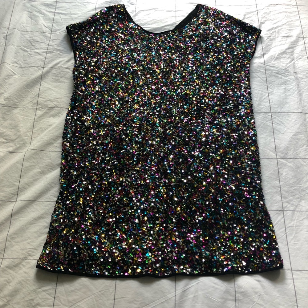 Eloquii Confetti Sequin Shift Dress
